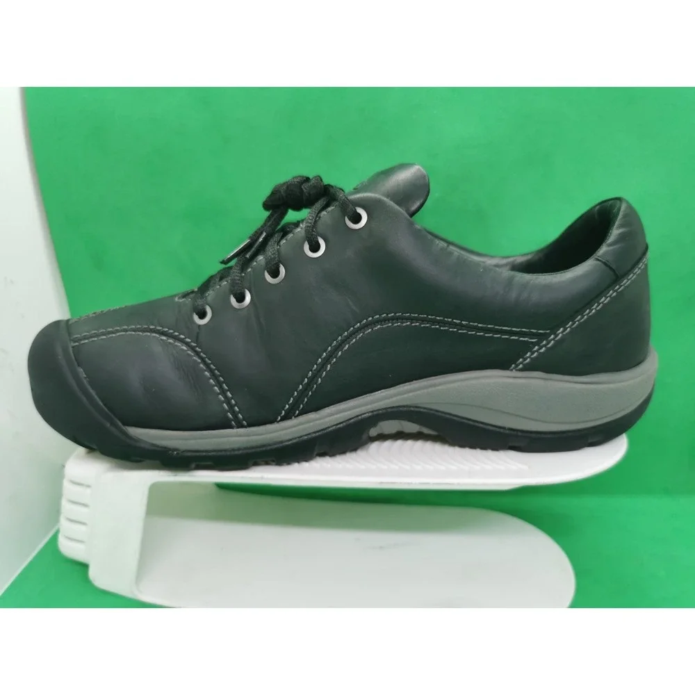 KEEN Women's Presidio II Hiking Shoe 1018314 Black Leather Grey US 9.5 EU 40